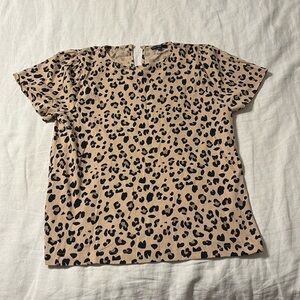 J Crew Leopard Tee